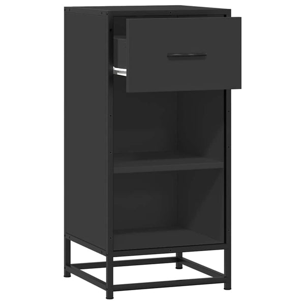 Musta senkki Elean 35,5x35x76cm (suunniteltu puu ja metalli)