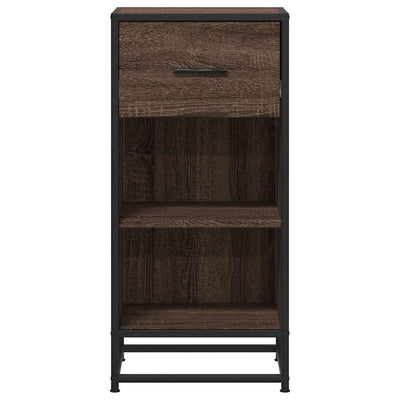Senkki ruskea tammi 35,5x35x76 cm tekninen puu