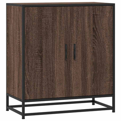 Senkki ruskea tammi 68x35x76 cm tekninen puu ja metalli