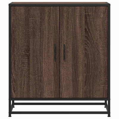 Senkki ruskea tammi 68x35x76 cm tekninen puu ja metalli