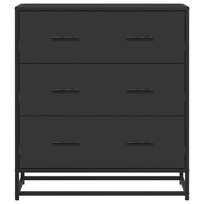 senkki musta 68x35x76 cm suunniteltu puu ja metalli