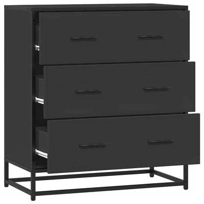 senkki musta 68x35x76 cm suunniteltu puu ja metalli
