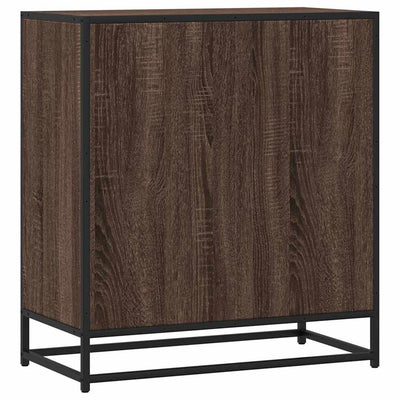 Senkki ruskea tammi 68x35x76 cm tekninen puu ja metalli