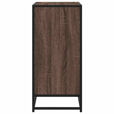 Senkki ruskea tammi 68x35x76 cm tekninen puu ja metalli