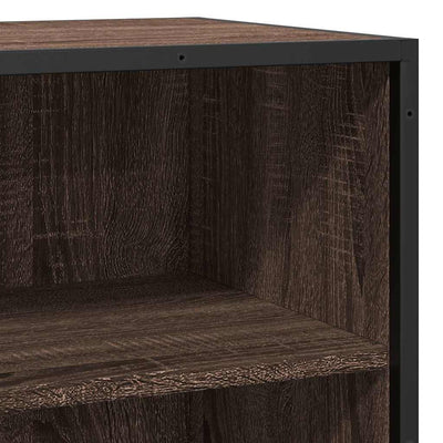 Senkki ruskea tammi 68x35x76 cm tekninen puu ja metalli