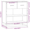 Senkki Harmaa Sonoma 68x35x76 cm Engineered Wood