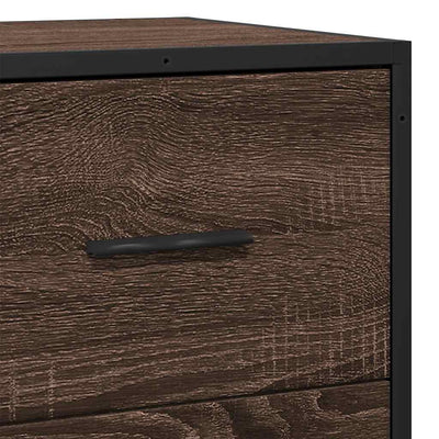 Senkki ruskea tammi 68x35x76 cm tekninen puu