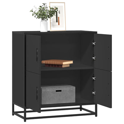Senkki musta 68x35x76 cm tekninen puu