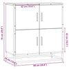 Senkki Harmaa Sonoma 68x35x76 cm Engineered Wood