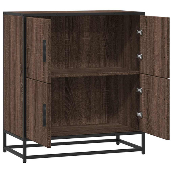 Ruskea senkki Meridiane 68x35x76cm (tammi, puinen)