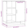 Senkki Harmaa Sonoma 62x35x76 cm Engineered Wood