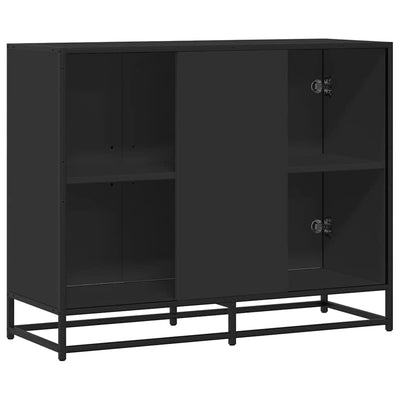Senkki musta 94x35x76 cm tekninen puu