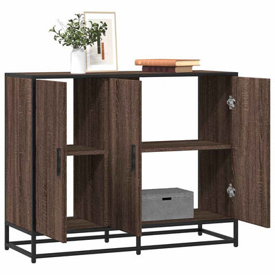 Senkki ruskea tammi 94x35x76 cm tekninen puu