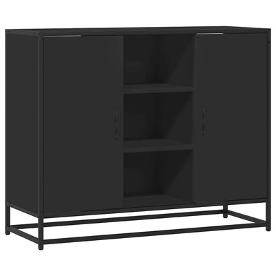 Senkki musta 92x35x76 cm tekninen puu
