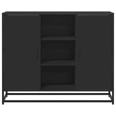 Senkki musta 92x35x76 cm tekninen puu