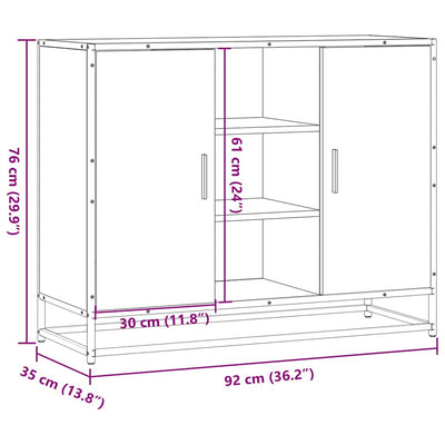Senkki Sonoma tammi 92x35x76 cm tekninen puu