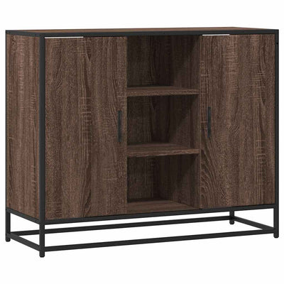 Senkki ruskea tammi 92x35x76 cm tekninen puu