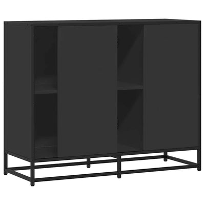 Senkki musta 92x35x76 cm tekninen puu