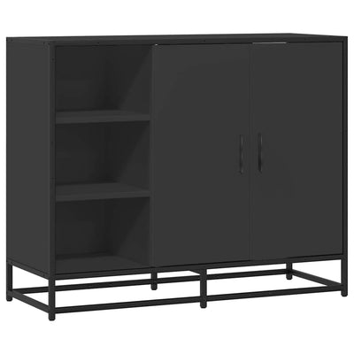 Senkki musta 92x35x76 cm tekninen puu
