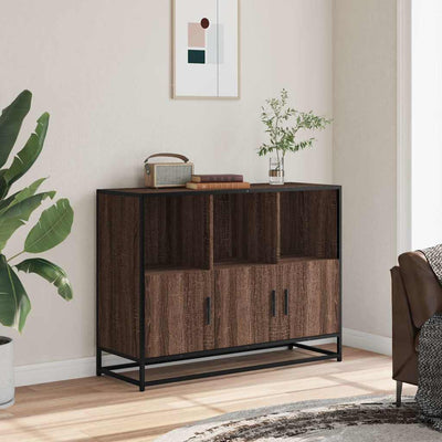 Senkki ruskea tammi 100x35x76 cm tekninen puu