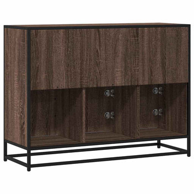 Senkki ruskea tammi 100x35x76 cm tekninen puu