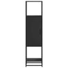Musta korkeaboard Narcinia 35,5x35x139cm (suunniteltu puu ja metalli)