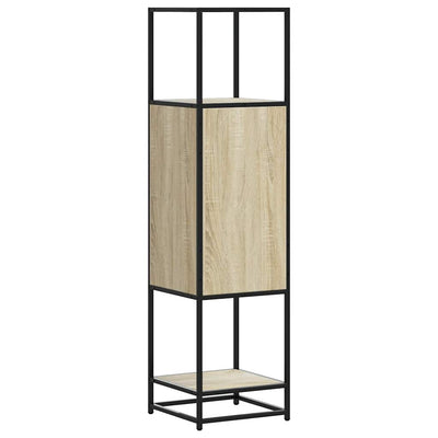 Korkeaboard sonoma tammi 35,5x35x139 cm suunniteltu puu metalli