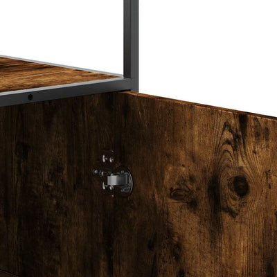 Highboard Savustettu tammi Suunniteltu puu ja metalli