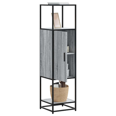 Highboard Harmaa Sonoma Suunniteltu puu ja metalli