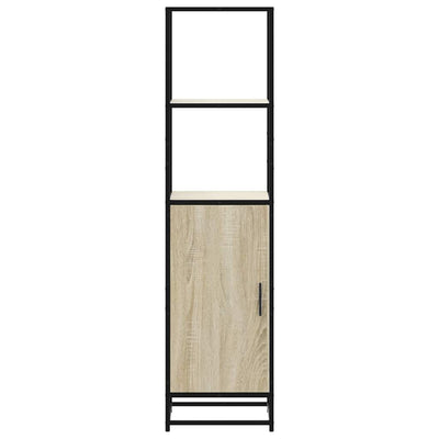 Korkeaboard sonoma tammi 35,5x35x139 cm suunniteltu puu metalli
