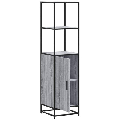Highboard Harmaa Sonoma Suunniteltu puu ja metalli