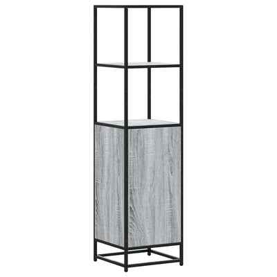 Highboard Harmaa Sonoma Suunniteltu puu ja metalli