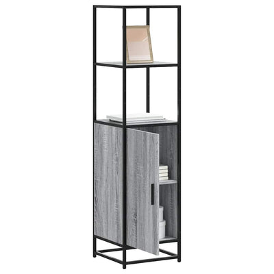Highboard Harmaa Sonoma Suunniteltu puu ja metalli