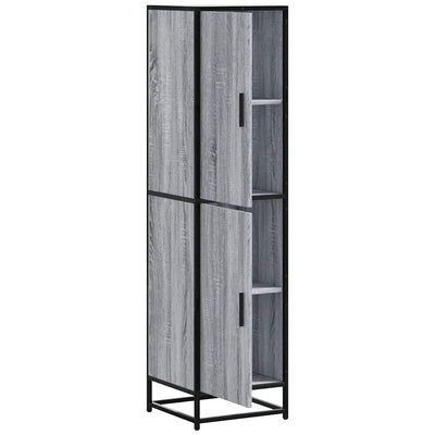Highboard Harmaa Sonoma Suunniteltu puu ja metalli