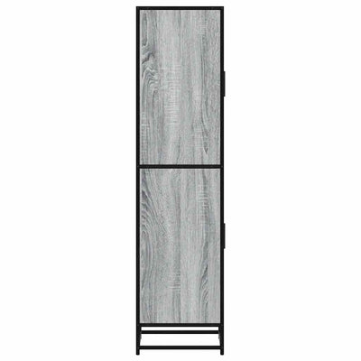 Highboard Harmaa Sonoma Suunniteltu puu ja metalli
