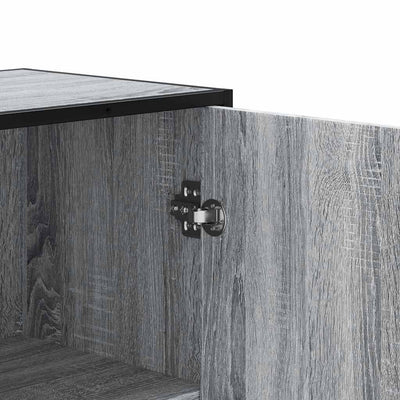 Highboard Harmaa Sonoma Suunniteltu puu ja metalli