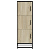 Korkeaboard sonoma tammi 35,5x35x106,5 cm suunniteltu puu