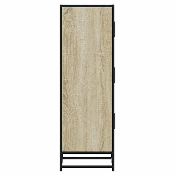 Korkeaboard sonoma tammi 35,5x35x106,5 cm suunniteltu puu