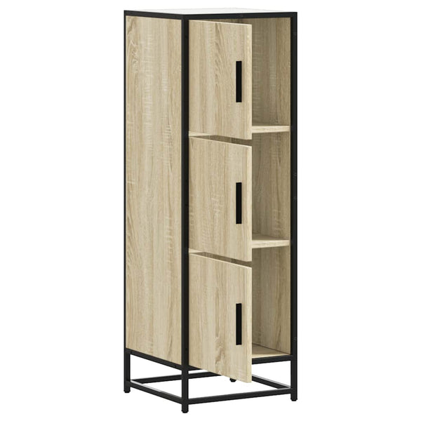 Korkeaboard sonoma tammi 35,5x35x106,5 cm suunniteltu puu