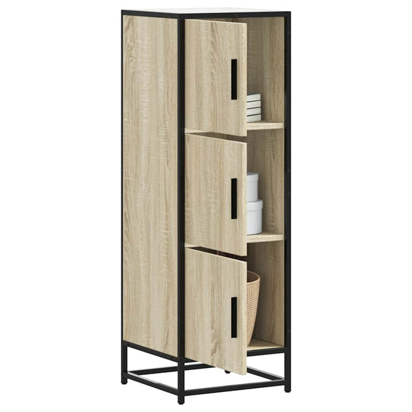 Korkeaboard sonoma tammi 35,5x35x106,5 cm suunniteltu puu