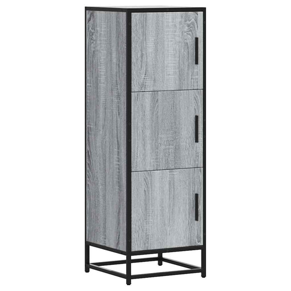 Highboard Harmaa Sonoma Suunniteltu puu ja metalli