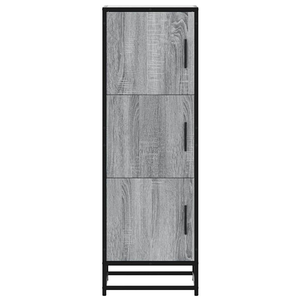 Highboard Harmaa Sonoma Suunniteltu puu ja metalli