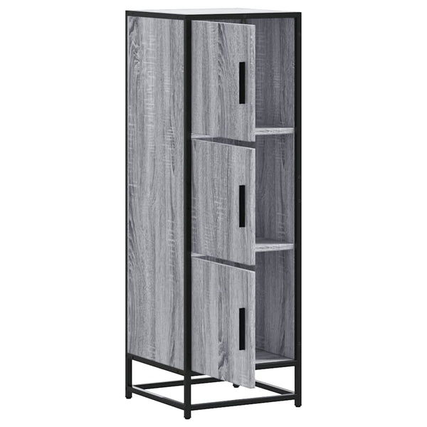 Highboard Harmaa Sonoma Suunniteltu puu ja metalli