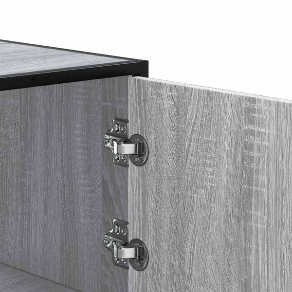 Highboard Harmaa Sonoma Suunniteltu puu ja metalli
