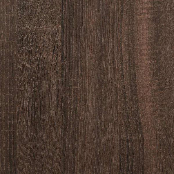 Kaappi ruskea tammi 35,5x35x106,5 cm tekninen puu ja metalli