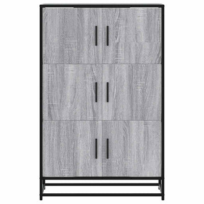 Highboard Harmaa Sonoma Suunniteltu puu ja metalli
