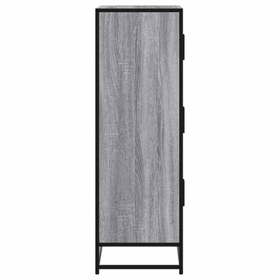 Highboard Harmaa Sonoma Suunniteltu puu ja metalli