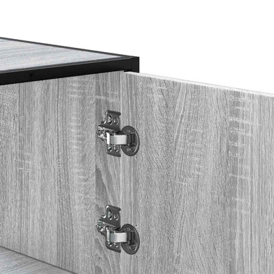 Highboard Harmaa Sonoma Suunniteltu puu ja metalli