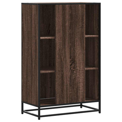 Kaappi ruskea tammi 68x35x106,5 cm tekninen puu ja metalli