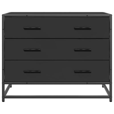 Laatikosto musta 70x41x56 cm tekninen puu